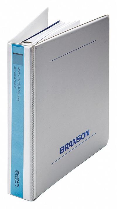 BRANSON 250/450 Analog Manual: Paper (MPN 101-412-016R) - Homogenizer Accessories