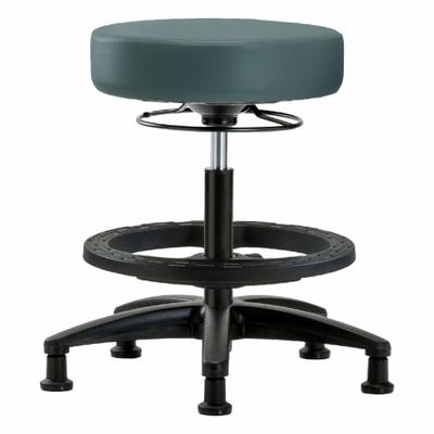 APPROVED VENDOR Stool: Vinyl, Ht Range 19 3/4 in to 27 3/4 in, 17 in Seat Wd, 17 in Seat Dp - Vinyl Lab Stools