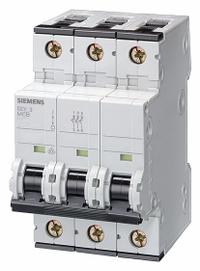 SIEMENS IEC Supplementary Protector: 20 A Amps, 5kA at 400V AC, Screw Clamp, 5SY6, 400V AC (MPN 5SY63207). Key specifications — Terminal Connection: Screw Clamp; Series: 5SY6; AC Voltage Rating: 400V AC; DC Voltage Rating: Not Rated; Max. AIR Rating: 5kA at 400V AC; Brand: SIEMENS.