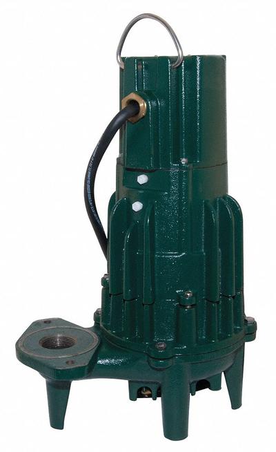 ZOELLER Effluent Pump: 2 hp, 230V AC, Single Phase, 45 gpm Flow Rate @ 10' of Head - General Purpose Effluent Pumps