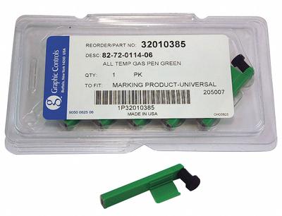 GRAPHIC CONTROLS Pen: Pens, MP-Marking, Green, 82-72-0114-06 - GREEN TEMPERATURE PENS, Broad - Circular Chart Recorder Pens