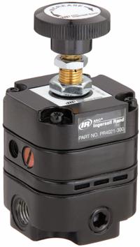ARO Precision Compressed Air Regulator: Zinc Die-Cast, 1/4 in NPT, 14 cfm, 2 psi to 25 psi, Knob (MPN PR4021-300). Key specifications — attr111664: No; attr111627: ARO.