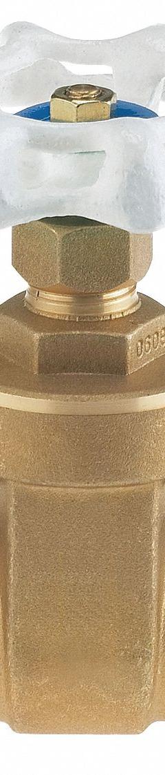 MILWAUKEE VALVE Gate Valve: 2 in, Brass, Non-Rising, Sweat x Sweat, 200 psi CWP, Wheel, Solid Wedge (MPN UP668 2"). Key specifications — Bonnet Material: Brass; Brand: MILWAUKEE VALVE; Wedge Material: Forged Brass.