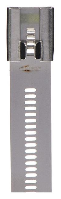 TY-RAP Cable Tie: 12 in Nominal Lg, 4 in Nominal Max. Bundle Dia., 0.47 in Wd, Silver, 10 PK (MPN TYS12-470-10). Key specifications — Brand: TY-RAP; Locking Style: Stainless Steel Barb; Color: Silver.