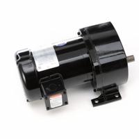LEESON AC Gearmotor: Parallel, Single Output Shaft, 3-Phase, TEFC, 59 RPM, 496 in-lb Max Torque (MPN 107034.00). Key specifications — Brand: LEESON; Full Load Current: 2.0/1.0 A.