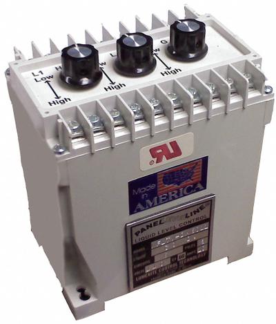 LUMENITE Liquid Level Controller: 220V AC, SPDT, DIN Rail, Relay - DIN Rail-Mounted Conductivity Level Controls
