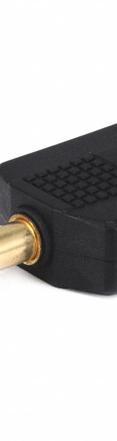 MONOPRICE Audio Splitter: (1) 1/4 in Stereo Male x (2) 1/4 in Stereo Female Splitter, Black (MPN 7221). Key specifications — Product Type: Audio Splitter; Manufacturer Part Number: 7221; Brand: MONOPRICE; End 1 Connection Type: 1/4 in Stereo Male; End 2 Connection Type: 1/4 in Stereo Female.
