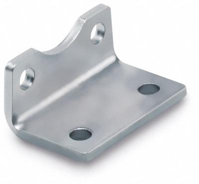 SPEEDAIRE Foot Bracket: Foot Mount Type, Fits 32 mm Bore Dia, 48 mm Overall Lg, Steel - Foot Mounting Brackets