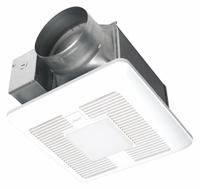 Bathroom Fan: Ceiling, 110 cfm_130 cfm_150 cfm Max, 0.4 sones, Occupancy Sensor, 3 Speed, Round Duct (MPN FV-1115VKL3). Key specifications — Brand: PANASONIC; Primary Lighting Technology: LED; Nameplate Voltage: 120V AC; Sensor Type: Occupancy; Duct Shape: Round; Heater: Without Heater; Includes: Motion Sensor Cap; Mounting Location: Ceiling.