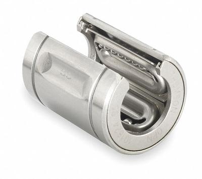 THOMSON Linear Ball Bearing: 2 1/2 in Inside Dia, 1,380 lbf Dynamic Load Capacity - Open Linear Ball Bearings for High-Temperature Applications