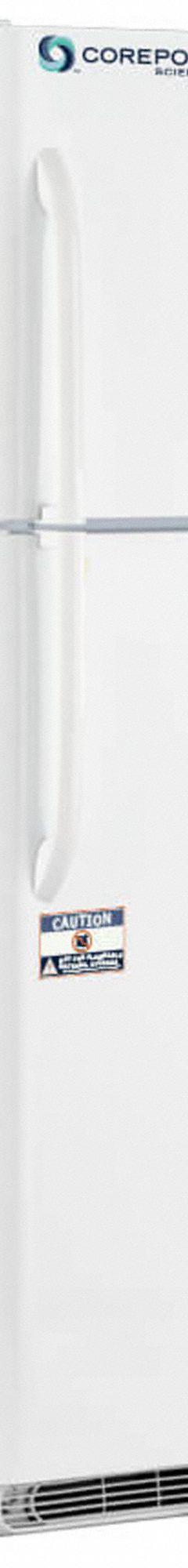 COREPOINT SCIENTIFIC Laboratory Refrigerator: 15.35 cu ft Refrigerator Capacity, 30 in Overall Wd (MPN LRF201WWW/0A). Key specifications — Door Type: Swing Solid; Brand: COREPOINT SCIENTIFIC; Door Hinge: Right.
