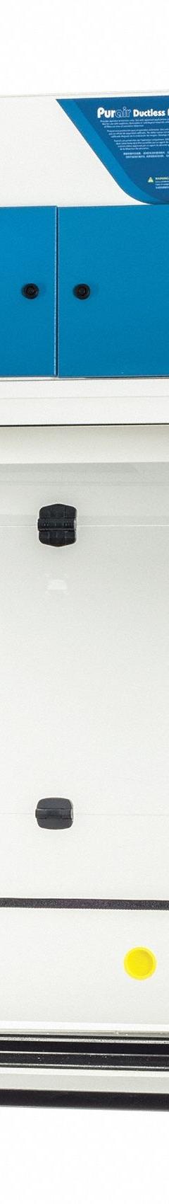 AIR SCIENCE Ductless Fume Hood: Purair Advanced, 5 3/4 ft Overall Wd, 4 3/8 ft Overall Ht, White (MPN P30-XT-A). Key specifications — Assembly: Partially Assembled; Brand: AIR SCIENCE; Base/Stand Included Input: No (Required); Base/Stand Included: No (Required); Blower Included: Yes; Work Surface Included: Yes.