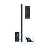 EATON TRIPP LITE PDU: Single-Phase, 120V AC, 24 Outlets, NEMA 5-15/20R, 0 RU, Front Facing (MPN PDUV30). Key specifications — Plug Type: NEMA L5-30P; Brand: EATON TRIPP LITE; Phase: Single-Phase; Maximum Input Voltage: 120V AC; Receptacle Type: NEMA 5-15/20R; Facing: Front.