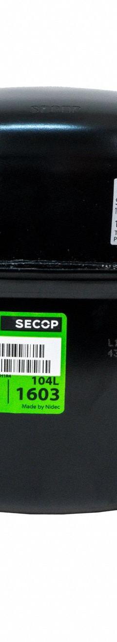 SECOP Compressor: Reciprocating, 2,374 BtuH Cooling, 1/2 hp, 1/4 in Discharge Line Connection Size (MPN SC12CL-1). Key specifications — Manufacturer Part Number: SC12CL-1; Brand: SECOP; Compressor Protection: Hermetic; For Refrigerant Type: R-404A.