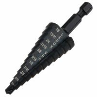 LENOX Step Drill Bit: 3/16" to 7/8", Black Oxide HSS, Impact Rated, Quick-Change Hex Shank (MPN 30908VB8). Key specifications — attr1234936: Impact Rated.