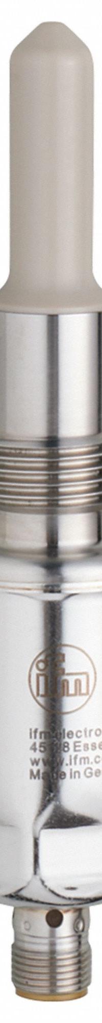 IFM Point Level Sensor: Point Level Sensor, 1/2 in, 1/2 in Connection Size, Stainless Steel, +/-2 mm (MPN LMT102). Key specifications — Brand: IFM; Accuracy: +/-2 mm; Output Wire Configuration: 4-Wire; Probe Material: PEEK; Probe Type: Rod; Hygienic Standards: FDA.