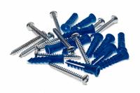 TRITON PRODUCTS Mounting Hardware: Plastic/Stainless Steel, Blue (MPN LB-MHKS). Key specifications — Component Type: Mounting Hardware; Includes: (12) Screws; Brand: TRITON PRODUCTS; Material: Stainless Steel; Color: Blue.