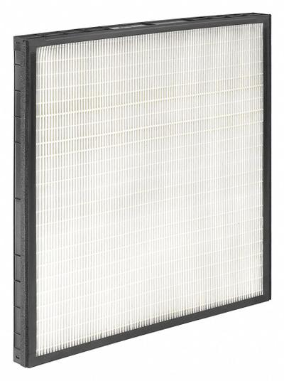 GRAINGER Minipleat Air Filter: 24 in x 24 in x 2 in, Synthetic, Plastic, No Header - MERV 14 Minipleat Air Filters
