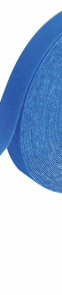 RIP-TIE Hook-and-Loop Cable Tie Roll: 75 ft Lg, 1 in Wd, 38 lb Tensile Strength, Blue, Polyester (MPN G-10-075-BU). Key specifications — Color: Blue; Material: Polyester; Brand: RIP-TIE.
