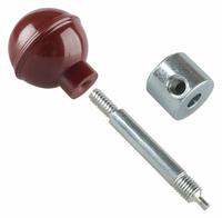 DAYTON Handle Assembly: Plastic Knob/Steel Cap/Steel Shaft, For 4UYE8/4UYE9/4UYF1/5DJN4 (MPN 56LN53). Key specifications — Product Type: Handle Assembly; Material: Steel; Compatible with Grainger Part Number: 4UYE9; Includes: Steel Cap; Brand: DAYTON.