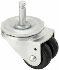 APPROVED VENDOR Stem Caster: Swivel, No Brake, 2 in Wheel Dia., 7/8 in Wheel Wd, Rubber, Rubber (MPN 26Y503). Key specifications — attr1111099: APPROVED VENDOR; attr1111095: Black; attr1176855: Swivel.