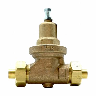 APOLLO Water Pressure Reducing Valve: Solder x Solder, 2 in Pipe Size, Bronze - High Capacity Water Pressure Regulators