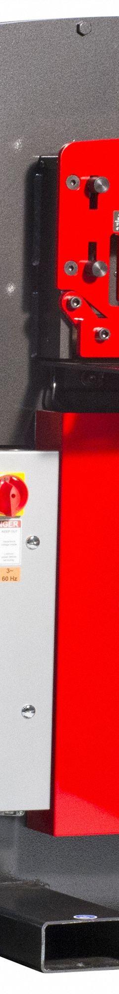 EDWARDS Ironworker: 230V AC /Three-Phase, 4 Stations, 55 Tonf Hydraulic Force, 23 A Current (MPN ED9-IW55-3P230-A). Key specifications — attr69797: Punch; attr67058: 5⁄8 in; attr66073: ED9-IW55-3P230-A; attr66076: EDWARDS.