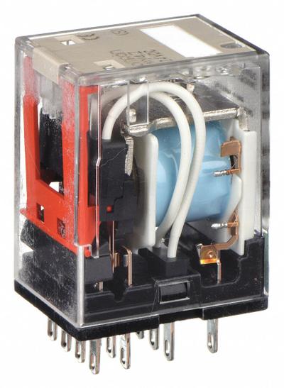 OMRON General Purpose Relay: Socket Mounted, 5 A Current Rating, 24V DC, 4PDT - Socket-Mounted Relays