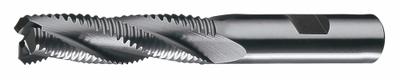 CLEVELAND Roughing End Mill: Cobalt, 8 Flute, Coarse Pitch, 2" Mill Dia, 2" LOC - General Purpose Cobalt Roughing End Mills