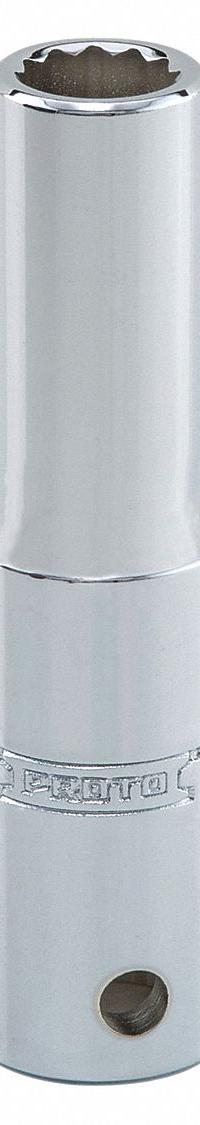 PROTO Socket: SAE, 1/2 in Drive Size, 7/16 in Socket Size, 12-Point, Deep, Chrome, Tether Ready (MPN J5314-TT). Key specifications — attr1204417: PROTO; attr1204392: Chrome.