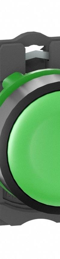 SCHNEIDER ELECTRIC Wireless Push Button Transmitter: 22 mm Panel Mounting Size, XB5R (MPN ZB5RTA3). Key specifications — attr207014: ZB5RTA3; attr1020909: Momentary; attr1020910: Transmitter; attr1020912: Green; attr1020913: Plastic; attr1020918: None; attr1020930: Non-Illuminated; attr1020931: Plastic.