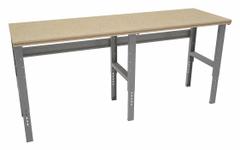 TENNSCO Workbench: Adj Ht, Shop Top, 96 in x 30 in, 1,000 lb Overall Load Capacity, Gray (MPN WBAT-1-3096C). Key specifications — Brand: TENNSCO.