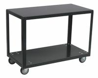 JAMCO Work Table: Fixed Ht, Steel, 48 in x 24 in, 800 lb Overall Load Capacity (MPN FW248U405BL). Key specifications — Sub-brand: Jamco; Unit Type: Not Expandable or Modular; For Environment: Industrial; Assembly: Fully Assembled; Wheel Material: Urethane; Frame Material Finish: Powder Coated; Mobility: Casters; Height Adjustability: Fixed Height.