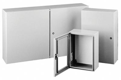 HOFFMAN Enclosure: Steel, 20 in x 16 in x 6 in, NEMA 12/13/4, Solid Cover, Hinged - Steel Washdown Enclosures