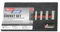 ABILITY ONE Socket Set: 1/4 in Drive, 10 Piece, 12-Point/6-Point, SAE, 3/16 in to 9/16 in (MPN 5120-01-429-3625). Key specifications — attr1224269: 1/4 in; attr1204685: Tether Ready; attr1204650: 3/16 in to 9/16 in; attr1204673: Socket Bits Not Included; attr1204688: ABILITY ONE; attr1206170: Deep Sockets.