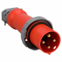 HUBBELL Pin and Sleeve Plug: Orange, 125/250V AC, Single Phase, 100 A, 3 Pole, 4 Wire, IEC Grounding (MPN HBL4100P12W). Key specifications — Brand: HUBBELL.