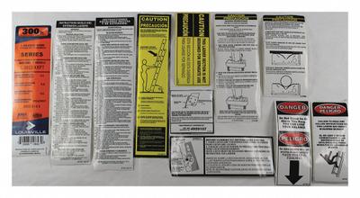 LOUISVILLE Label Kit: For 5MRH3/5MRH4/5MRH5/5MRH6 - Material Handling Parts