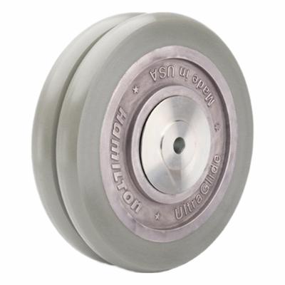 HAMILTON Caster Wheel: 8 in Wheel Dia., 2 in Wheel Wd, Polyurethane, 2,400 lb Load Rating - Easy-Roll Polyurethane Tread on Steel Core Wheels