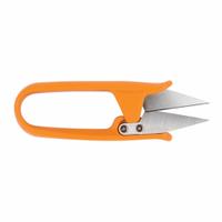 FISKARS Thread Clip Snip: Ambidextrous, 5 in Overall Lg, Straight, Stainless Steel, Pointed, Orange (MPN 1069709). Key specifications — attr308500: Stainless Steel; attr308502: Orange; attr308505: Ambidextrous; attr308522: Rubber; attr324896: FISKARS.
