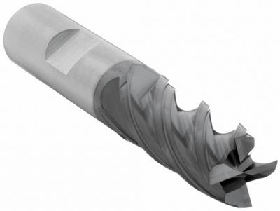 WIDIA HANITA Square End Mill: Carbide, TiAlN Coated, 4 Flute, 1/2" Mill Dia, 1" LOC - Fast-Cutting Carbide Square End Mills for Steel & Cast Iron