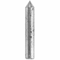 DREMEL Engraving Bit: Tungsten Carbide, Tapered, 1/16 in Head Wd, 1/4 in Head Lg, 1/8 in Shank Dia (MPN 9924). Key specifications — attr1097418: Tapered; attr1097420: Tungsten Carbide; attr1097427: DREMEL.