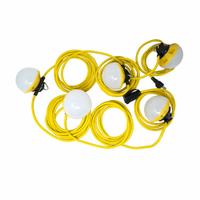 SOUTHWIRE String Light: LED, Corded, String Light, 50 ft Power Cord Lg, 8.6 in String Overall Lg (MPN 7174SW). Key specifications — attr564215: Straight Blade; attr564191: Polycarbonate; attr564187: Built-In; attr564159: SOUTHWIRE; attr564165: SJTW; attr564166: 18 AWG; attr564190: String Light; attr564196: LED.