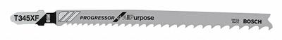 BOSCH Jigsaw Blade: 5/10, 5 1/4 in Blade Lg, Bi-Metal, Bi-Metal, T Shank, 1 Pieces - Wood-Cutting Blades