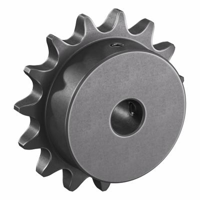 TSUBAKI Single Strand Sprocket: 41, For 1/2 in Chain Pitch, 1/2 in Bore Dia, 15 Teeth - Size 41 Fixed-Bore Roller Chain Sprockets