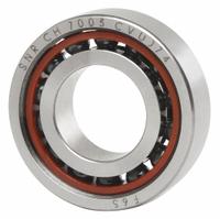 NTN Angular Contact Ball Bearing: 7004, 1 Row, Matched, Duplex, 15°, Open, ABEC 7, 20 mm Bore, 2 PK (MPN 7004CVDUJ74). Key specifications — Bearing Industry Number: 7004; Brand: NTN; Contact Bearing Type: Angular Contact; Matched Bearing Type: Duplex; Matched Mount Type: Matched Pair; System of Measurement: Metric; Bearing Type: Matched Bearing.