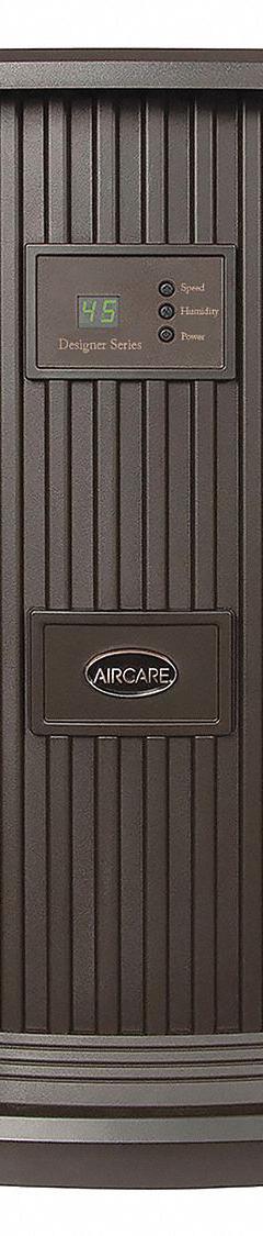 Portable Humidifier: Evaporation, 7.5 gal Daily Humidification Output, Cool, Pedestal Housing, Brown (MPN EP9800). Key specifications — Brand: AIRCARE.