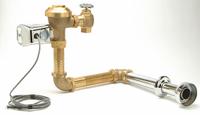 ZURN Automatic Flush Valve: AquaVantage®, 1.28 gpf Gallons per Flush, Battery, 14 in Rough-In, Back (MPN ZER6140AV-HET-11L). Key specifications — Spud Location: Back; Brand: ZURN.