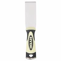 HYDE Scraper: Bld. Mat. Carbon Steel, Hdl. Mat. Polypropylene/TPE, Stiff, Straight Bld. Shape (MPN 06151). Key specifications — attr1004902: HYDE; attr1012057: Full; attr1014703: Plastic; attr1017570: Hammer End; attr1029655: Straight; attr1034073: Straight.