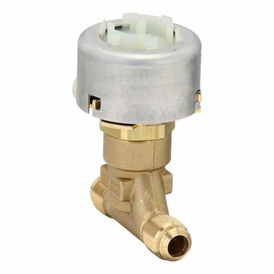 Honeywell Hydronic Globe Valve: 2-Way, 1.6 CV Flow, 3/8 in Female Flare, Brass Body - 2-Way Flare Connection Globe Valves