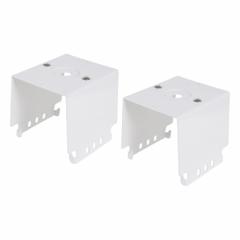SYLVANIA Surface mount Brackets: 4 1/2 in Lg, 2 1/3 in Wd, 4 3/4 in Ht, For Linear High Bay 6A (MPN LNHIBA6A/SURFMTGBRACKET02/WH). Key specifications — Color: White; Material: Steel; Includes: mounting one fixture (cannot be used with EMBB driver); Accessory Type: Surface Mount Bracket; For Use With: Linear High Bay 6A; Finish: Powder Coated; Brand: SYLVANIA.
